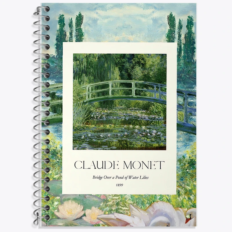 دفتر نت موسیقی 50 برگ خندالو طرح کلود مونه (Claude Monet) کد F10716