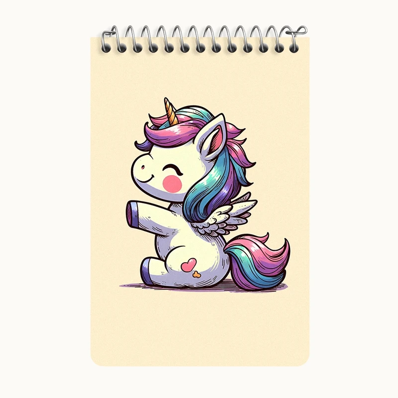 دفتر یادداشت 50 برگ خندالو طرح اسب کد F6167