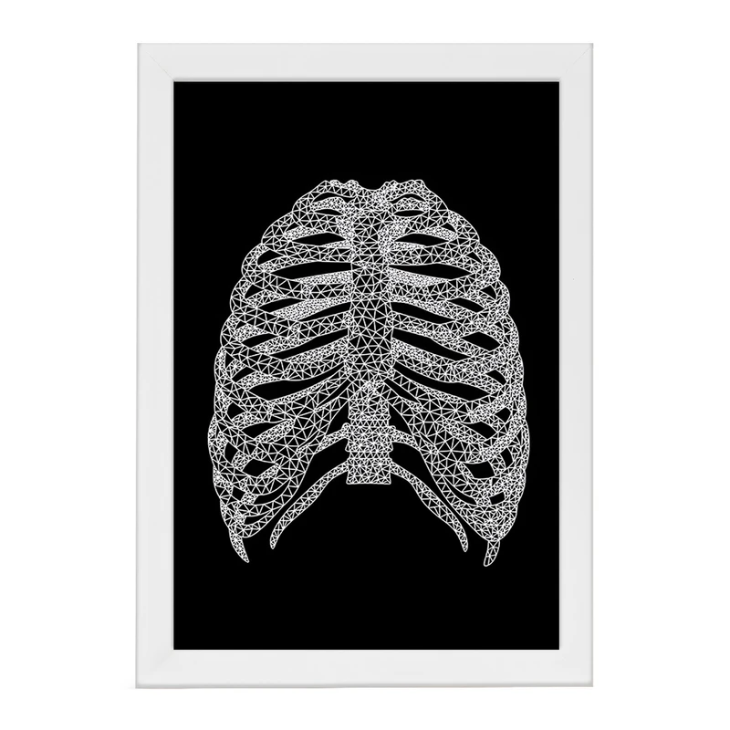 تابلو خندالو طرح قفسه سینه (Rib Cage) کد F13961