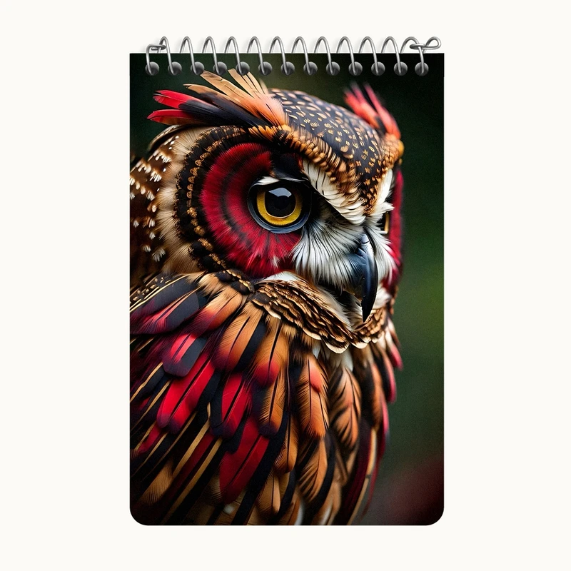 دفتر یادداشت 50 برگ خندالو طرح جغد کد F4338