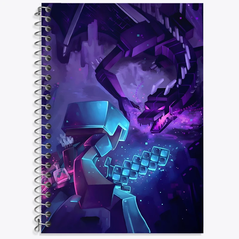 دفتر نت موسیقی 50 برگ خندالو طرح ماینکرافت (Minecraft) کد F3513