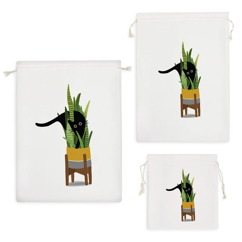 نظم دهنده خندالو مدل گربه و گلدان کد 8587 مجموعه 3 عددی