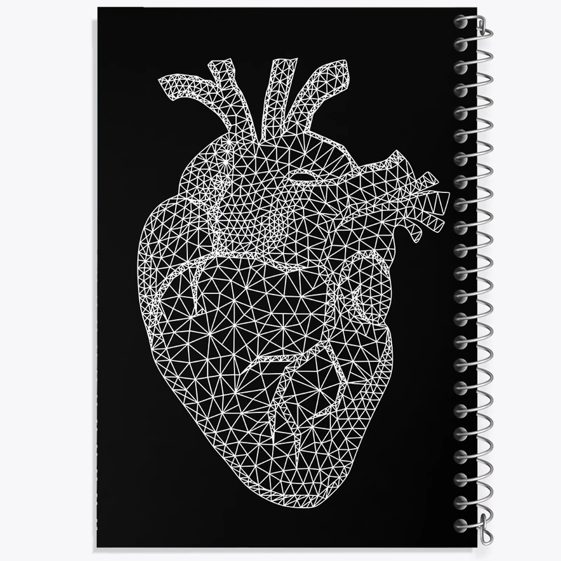 دفتر مشق 100 برگ خندالو طرح قلب (Heart) کد F13960