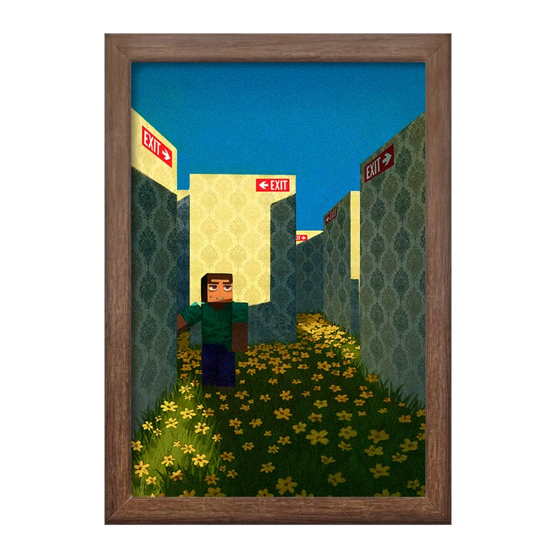 تابلو خندالو طرح ماینکرافت (Minecraft) کد F14060