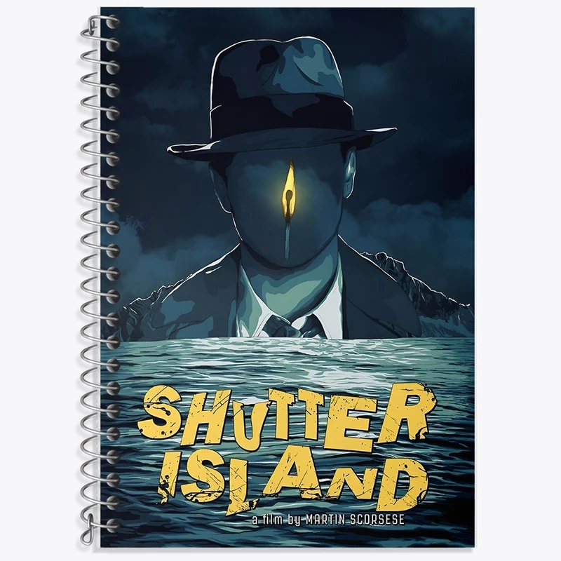 دفتر لغت 50 برگ خندالو طرح جزیره شاتر (Shutter Island) کد F10173