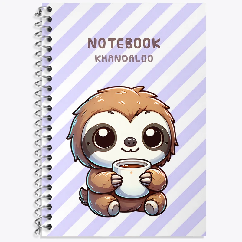 دفتر نت موسیقی 50 برگ خندالو طرح تنبل بامزه کد N6628