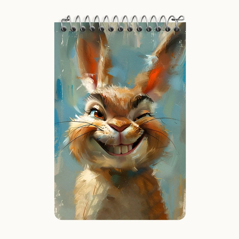 دفتر یادداشت 50 برگ خندالو طرح خرگوش کد F6597