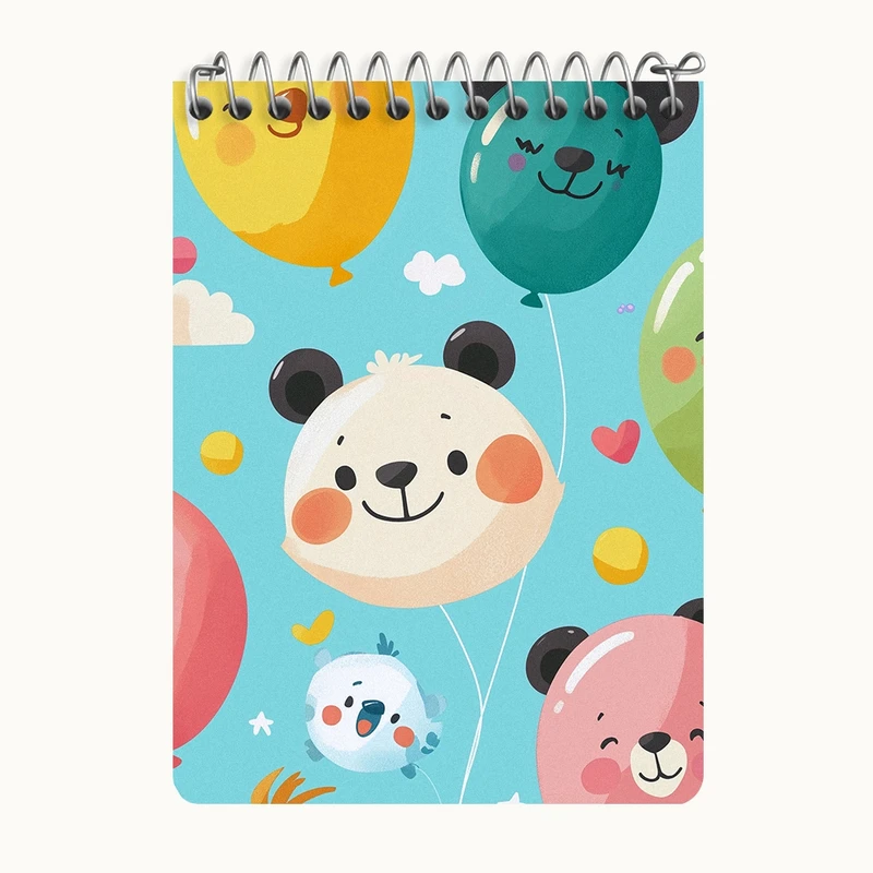 دفتر یادداشت 50 برگ خندالو طرح حیوانات بامزه کد N6813