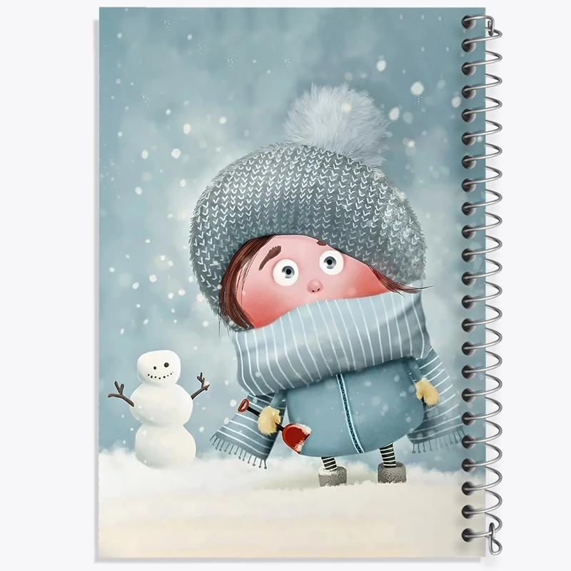 دفتر نقاشی 50 برگ خندالو طرح دختر و آدم برفی کد F8703