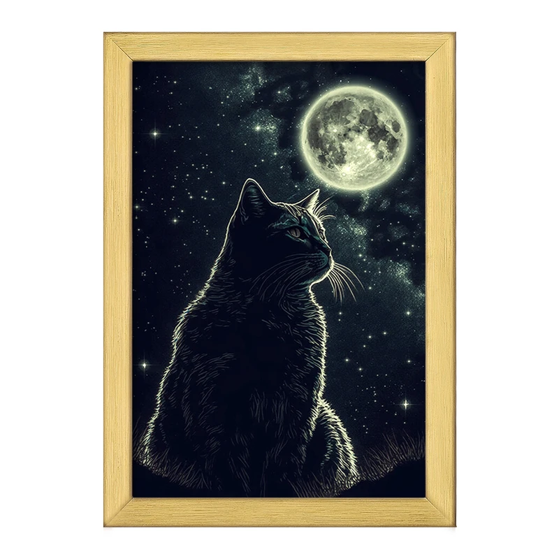 تابلو خندالو طرح گربه (Cat) کد F984