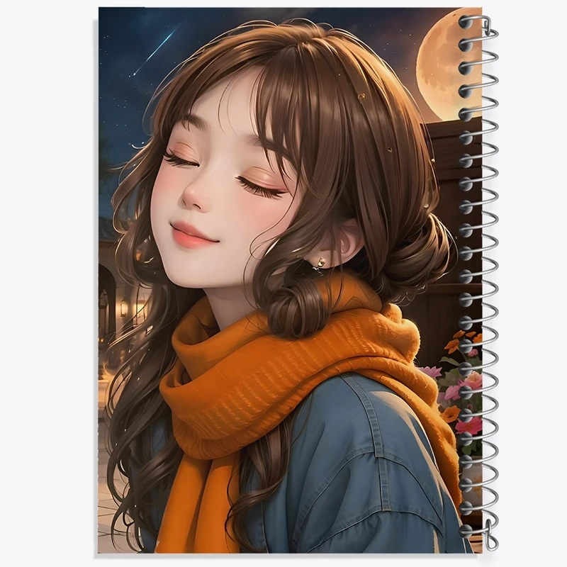 دفتر ژورنال نویسی 50 برگ خندالو مدل نقطه ای طرح دخترانه کد F4192