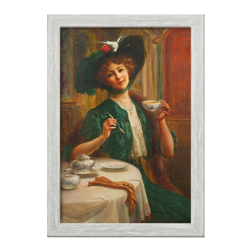 تابلو خندالو طرح نقاشی سبک و وقار اثر امیلی ورنون کد F12219