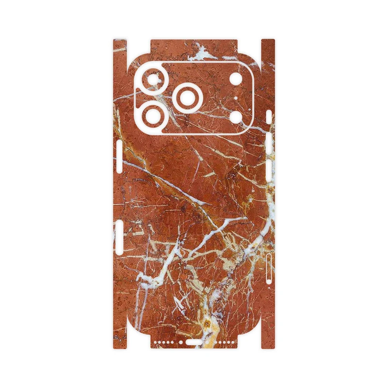 برچسب پوششی ماهوت مدل Red Marble-FullSkin مناسب برای گوشی موبایل اپل iPhone 17 Pro