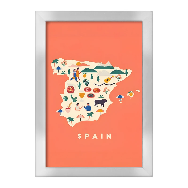 تابلو خندالو طرح اسپانیا (Spain) کد F14367