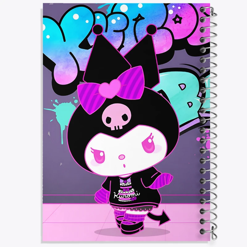 دفتر مشق 100 برگ خندالو طرح کرومی (Kuromi) کد N8973