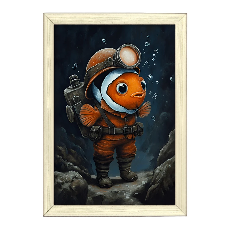 تابلو خندالو طرح ماهی کد F11645