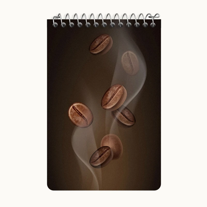 دفتر یادداشت 50 برگ خندالو طرح قهوه (Coffee) کد F4257
