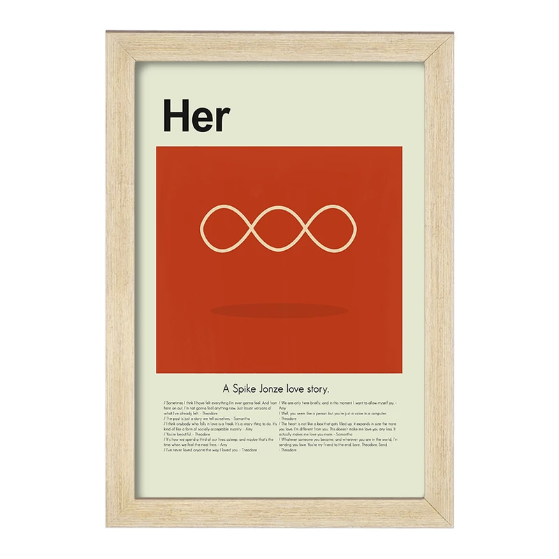 تابلو خندالو طرح او (Her) کد F13862