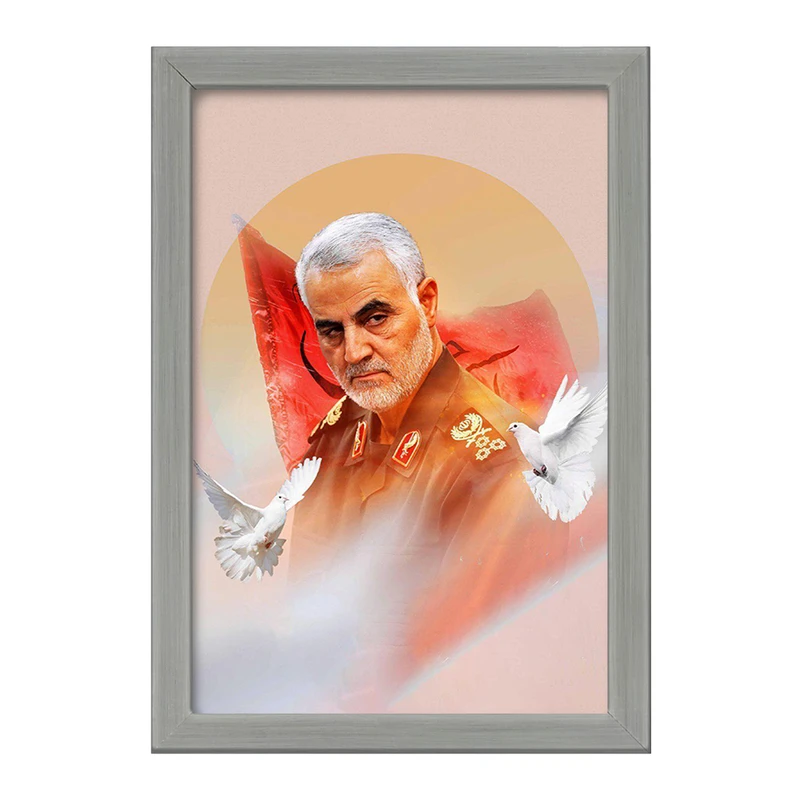 تابلو خندالو طرح سردار قاسم سلیمانی  کد 2613