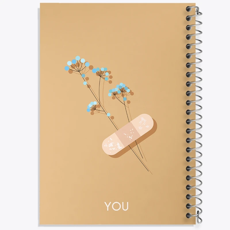 دفتر طراحی 50 برگ خندالو طرح مینیمال کد N149