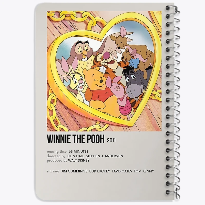 دفتر یادداشت 50 برگ خندالو طرح وینی پو (Pooh) کد F13125