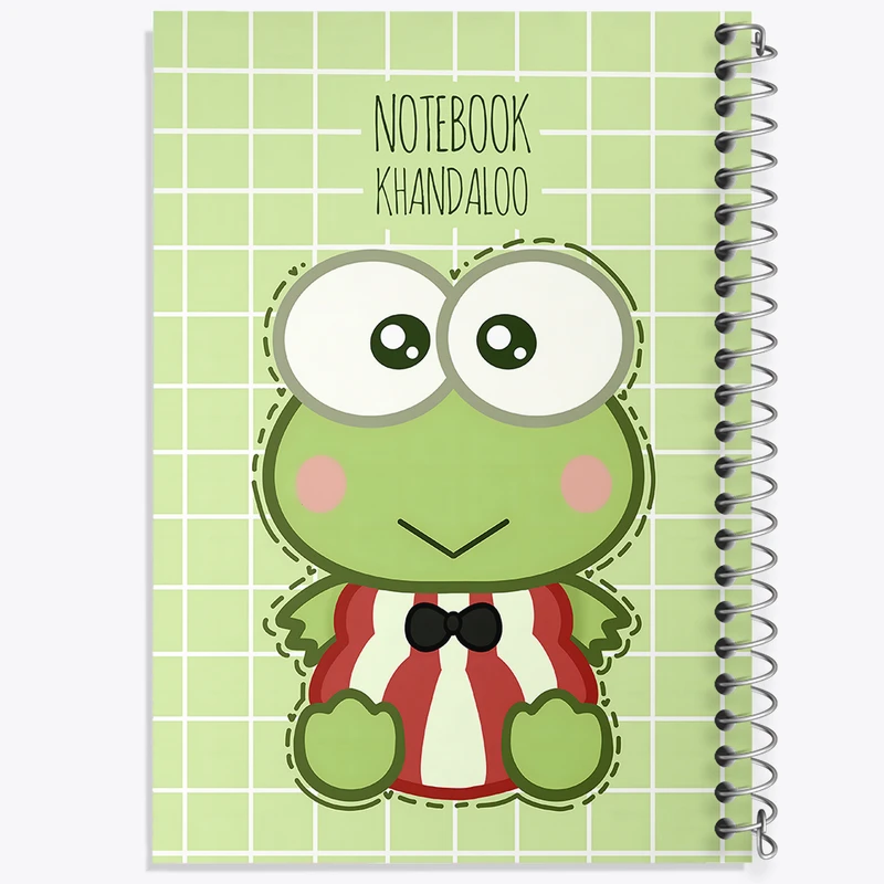 دفتر مشق 50 برگ خندالو طرح قورباغه بامزه (Frog) کد N7801