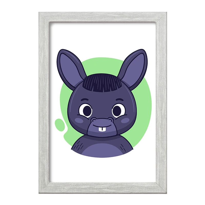 تابلو خندالو طرح الاغ حیوانات بامزه کد 37149