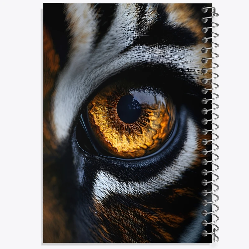 دفتر طراحی 50 برگ خندالو طرح چشم یوزپلنگ کد F8508