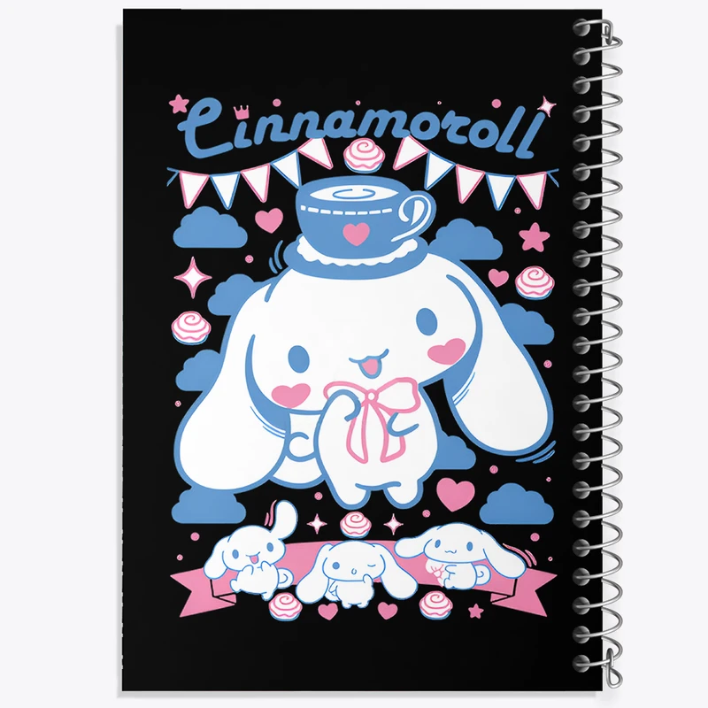 دفتر مشق 50 برگ خندالو طرح سینامورول (Cinnamoroll) کد N7809