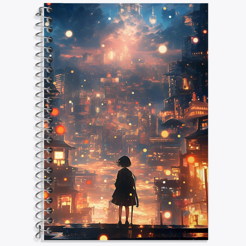 دفتر نت موسیقی 50 برگ خندالو طرح دختر تنها کد F9344