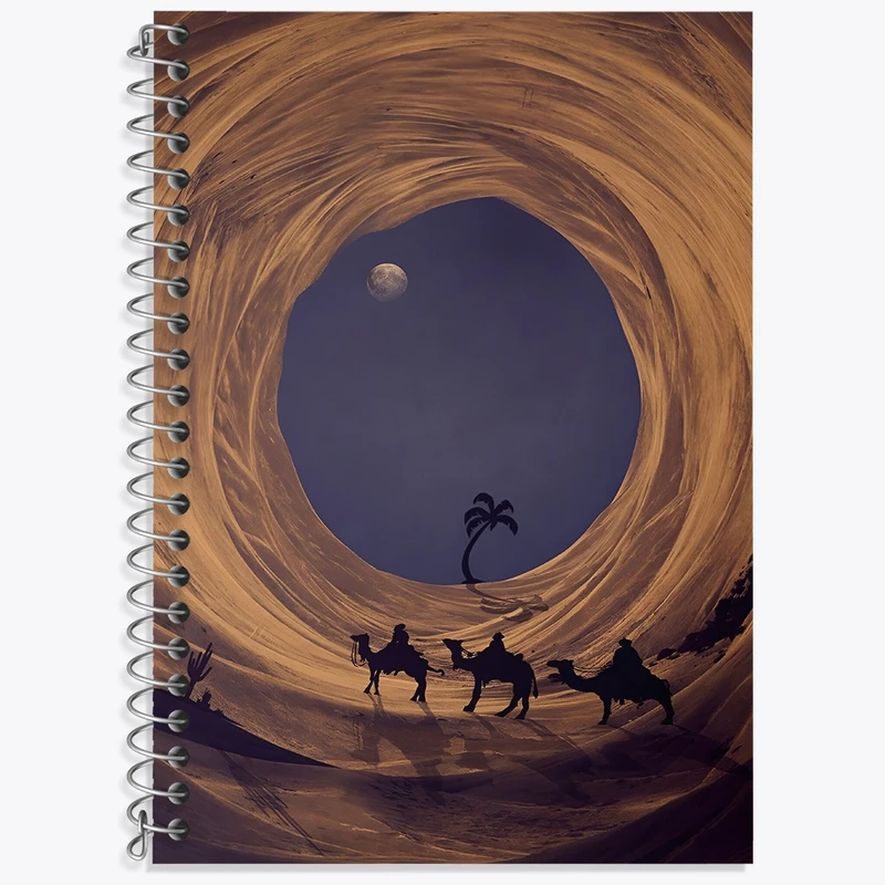 دفتر لغت 50 برگ خندالو طرح کویر کد F4061