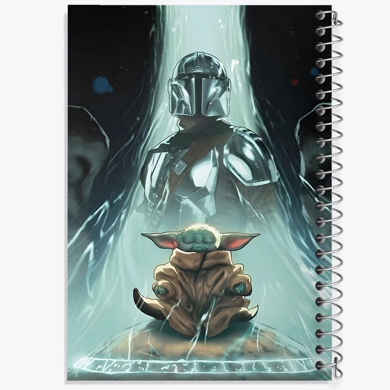 دفتر نقاشی 50 برگ خندالو طرح مندلورین (The Mandalorian) کد F13751