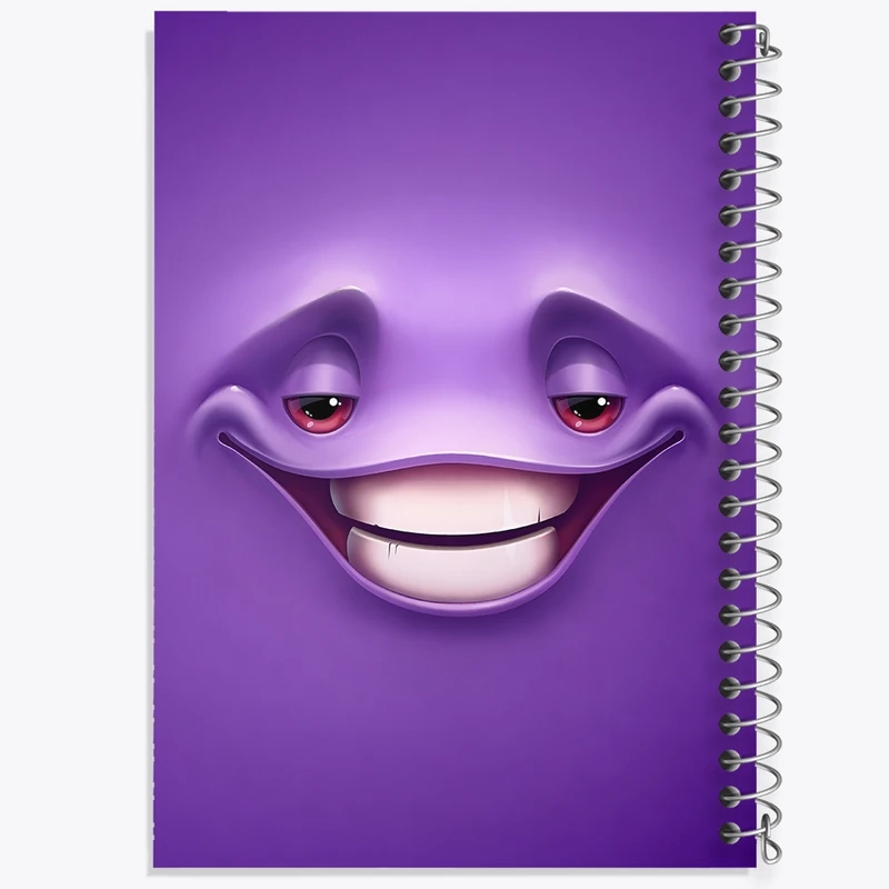 دفتر ژورنال نویسی 50 برگ خندالو مدل نقطه ای طرح ایموجی بامزه کد F3316