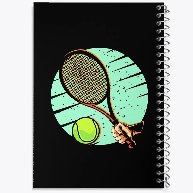 دفتر طراحی 50 برگ خندالو طرح تنیس Tennis کد 26631