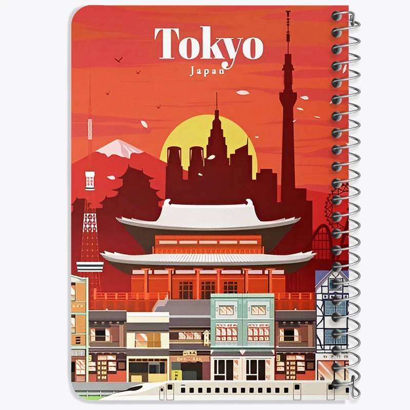 دفتر یادداشت 50 برگ خندالو طرح توکیو (Tokyo) کد F6324