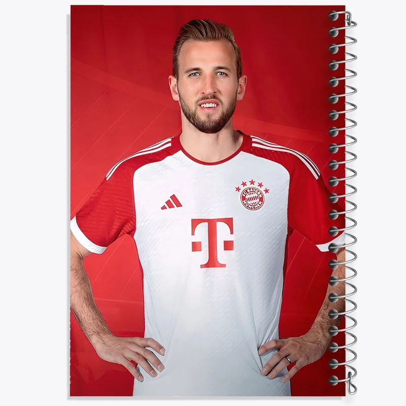 دفتر طراحی 50 برگ خندالو طرح هری کین (Harry Kane) کد F14321