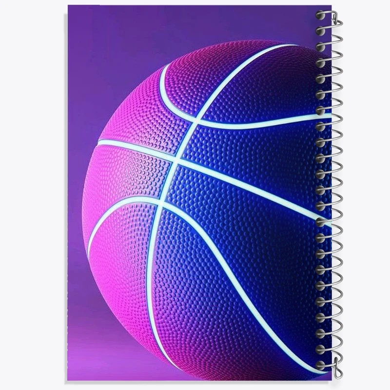 دفتر طراحی 50 برگ خندالو طرح توپ بسکتبال کد N1726