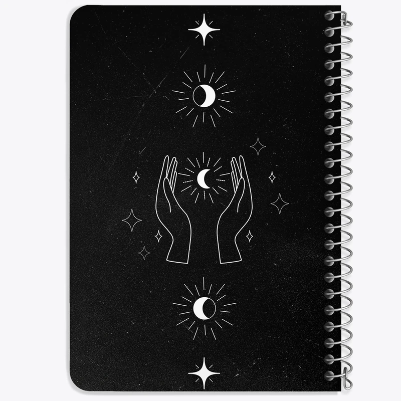 دفتر یادداشت 50 برگ خندالو طرح ماه (Moon) کد F2550