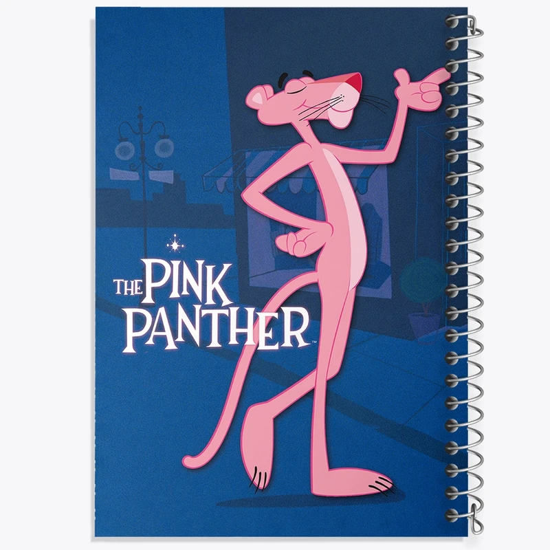 دفتر طراحی 50 برگ خندالو طرح پلنگ صورتی Pink Panther  کد 1405