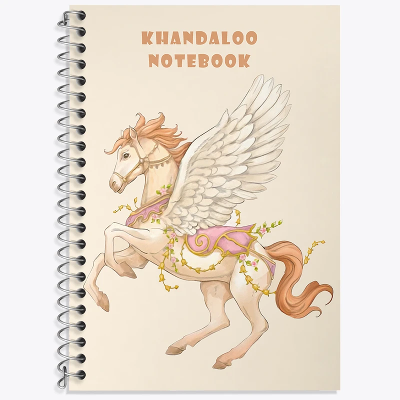 دفتر نت موسیقی 50 برگ خندالو طرح اسب زیبا کد N8473