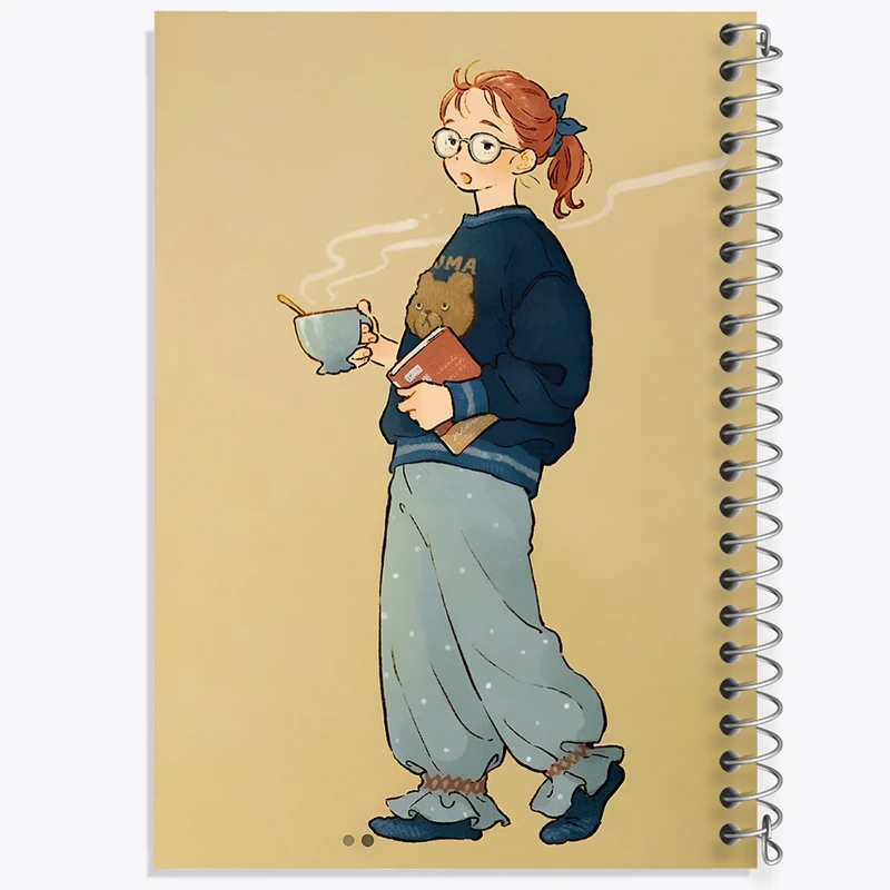 دفتر مشق 50 برگ خندالو طرح دخترانه کد N6157