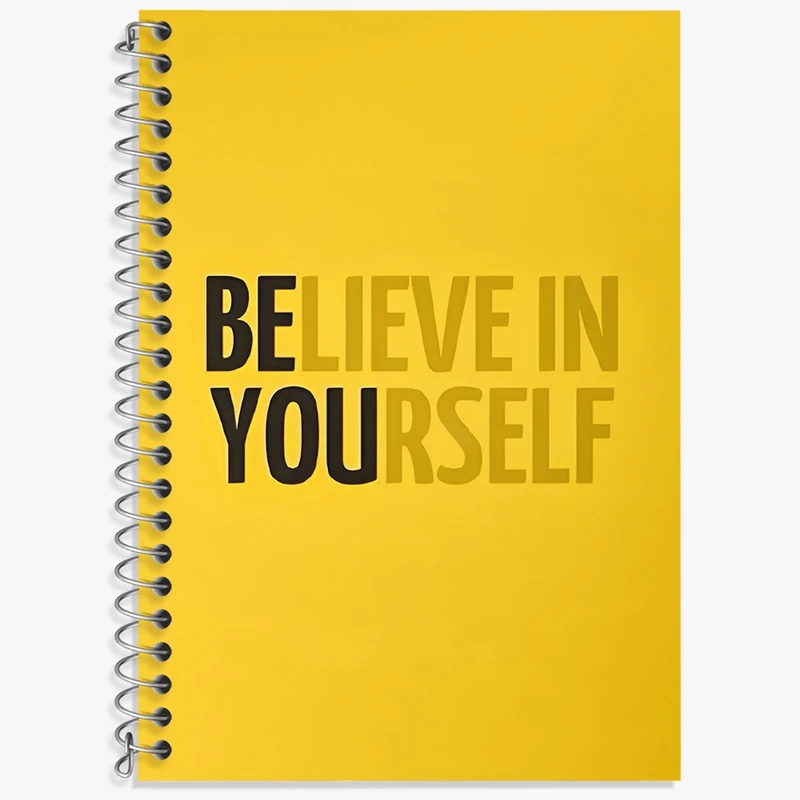 دفتر لغت 50 برگ خندالو طرح Believe In Yourself کد F3697