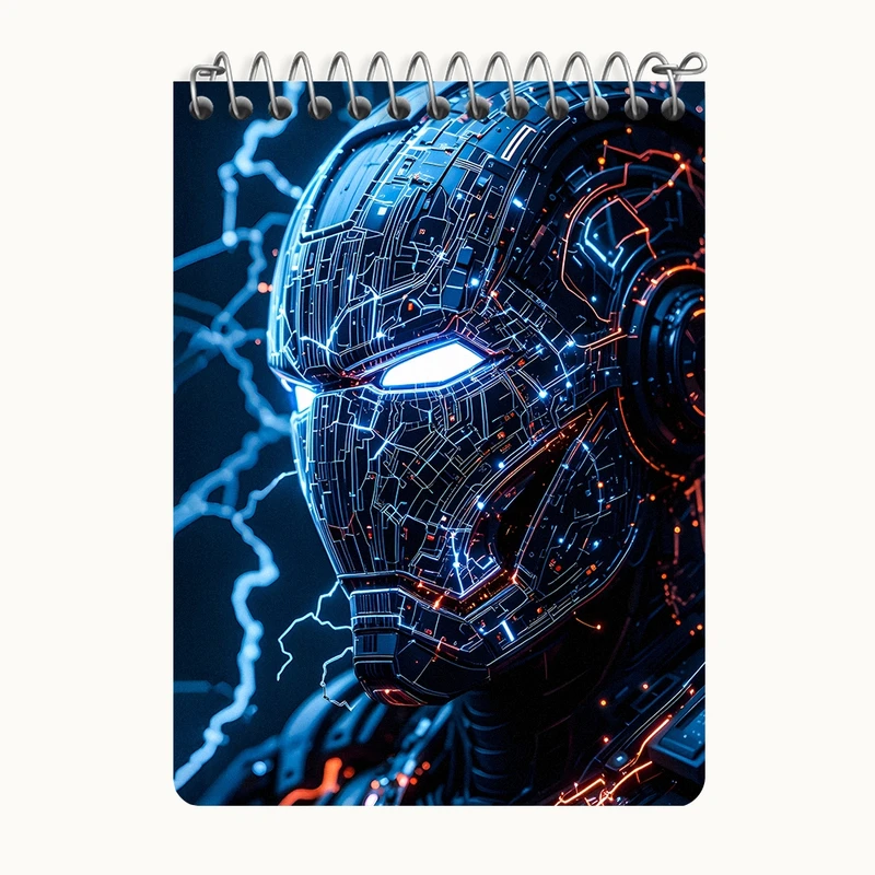 دفتر یادداشت 50 برگ خندالو طرح مرد آهنی مارول (Marvel) کد N7666