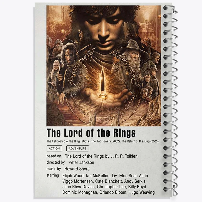 دفتر طراحی 50 برگ خندالو طرح ارباب حلقه ها (Lord Of The Rings) کد F11943