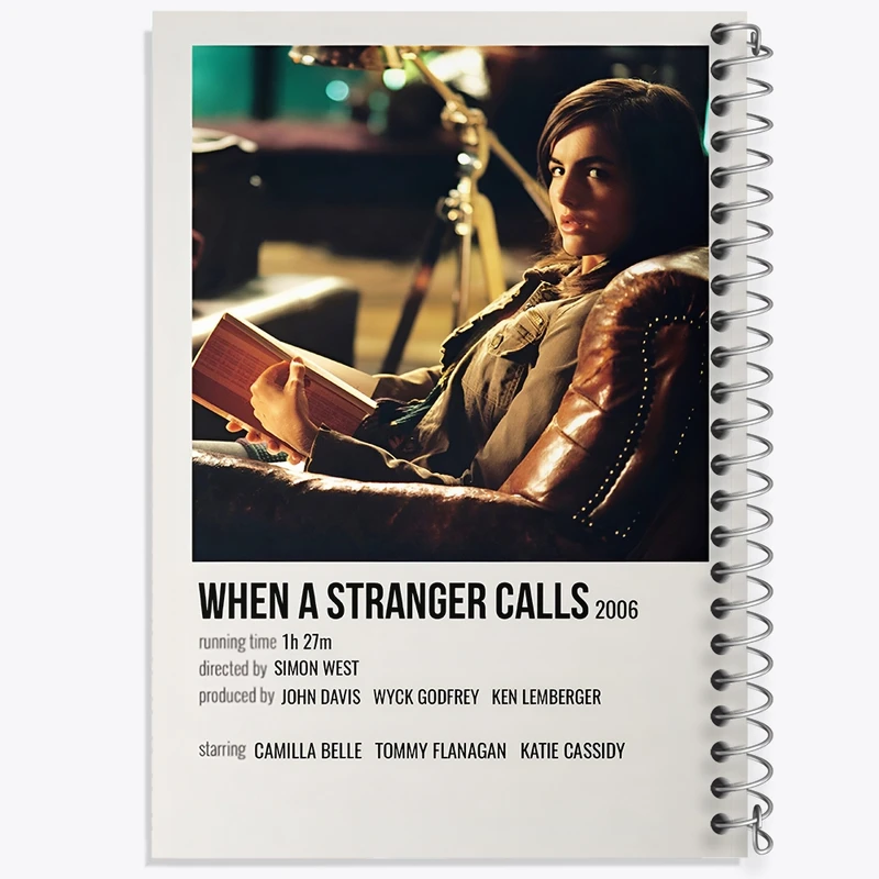 دفتر طراحی 50 برگ خندالو طرح When A Stranger Calls کد F13011