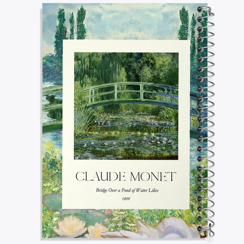 دفتر لیست خرید 50 برگ خندالو طرح کلود مونه (Claude Monet) کد F10716