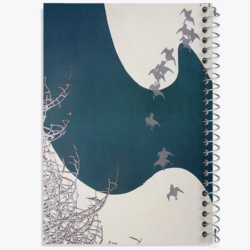 دفتر طراحی 50 برگ خندالو طرح نقاشی پرندگان ساکن در زیستگاه اثر کامی ساکا سکا کد F12296