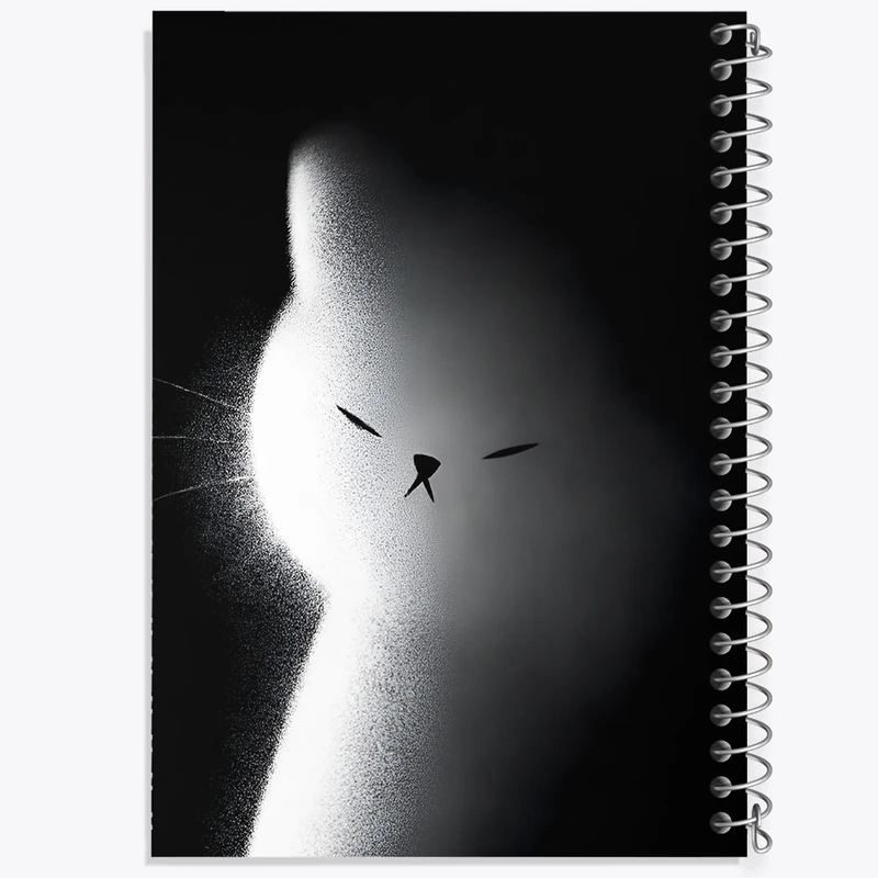 دفتر مشق 100 برگ خندالو طرح گربه در سایه کد N6259