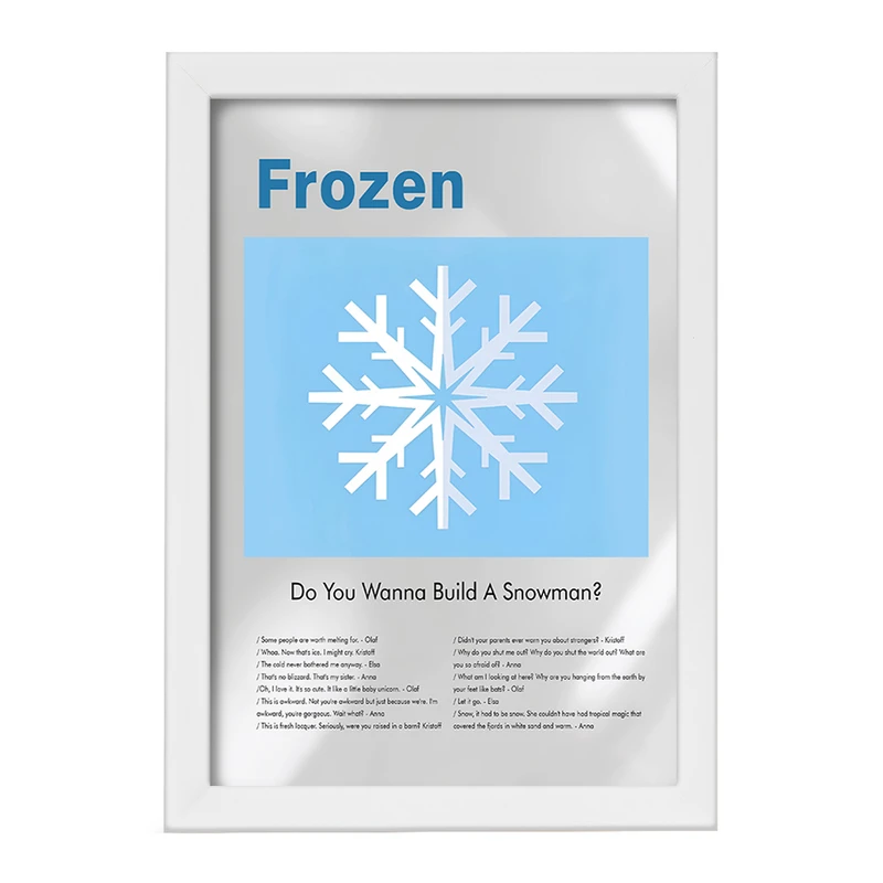 تابلو خندالو طرح فروزن (Frozen) کد F13820