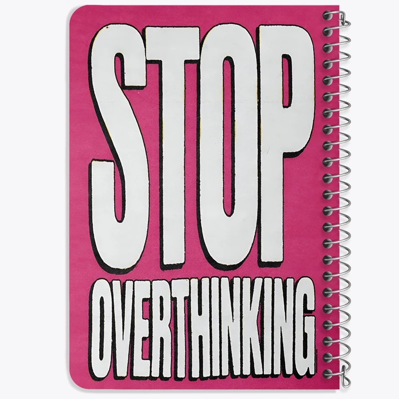 دفتر یادداشت 50 برگ خندالو طرح Stop Overthinking کد F4075